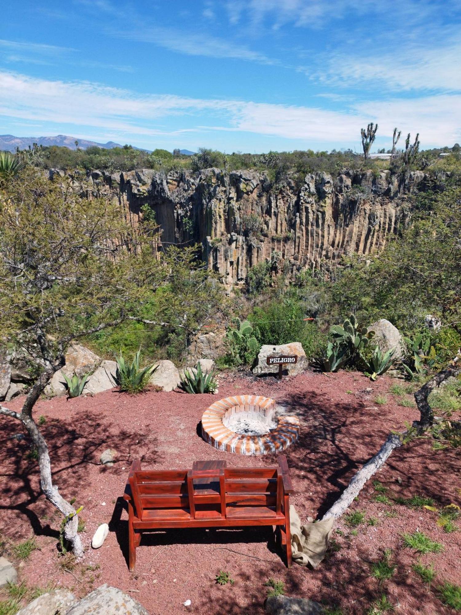 El Gato Glamping Con Vista A Prismas Basalticos Hotel Huasca de Ocampo Bagian luar foto
