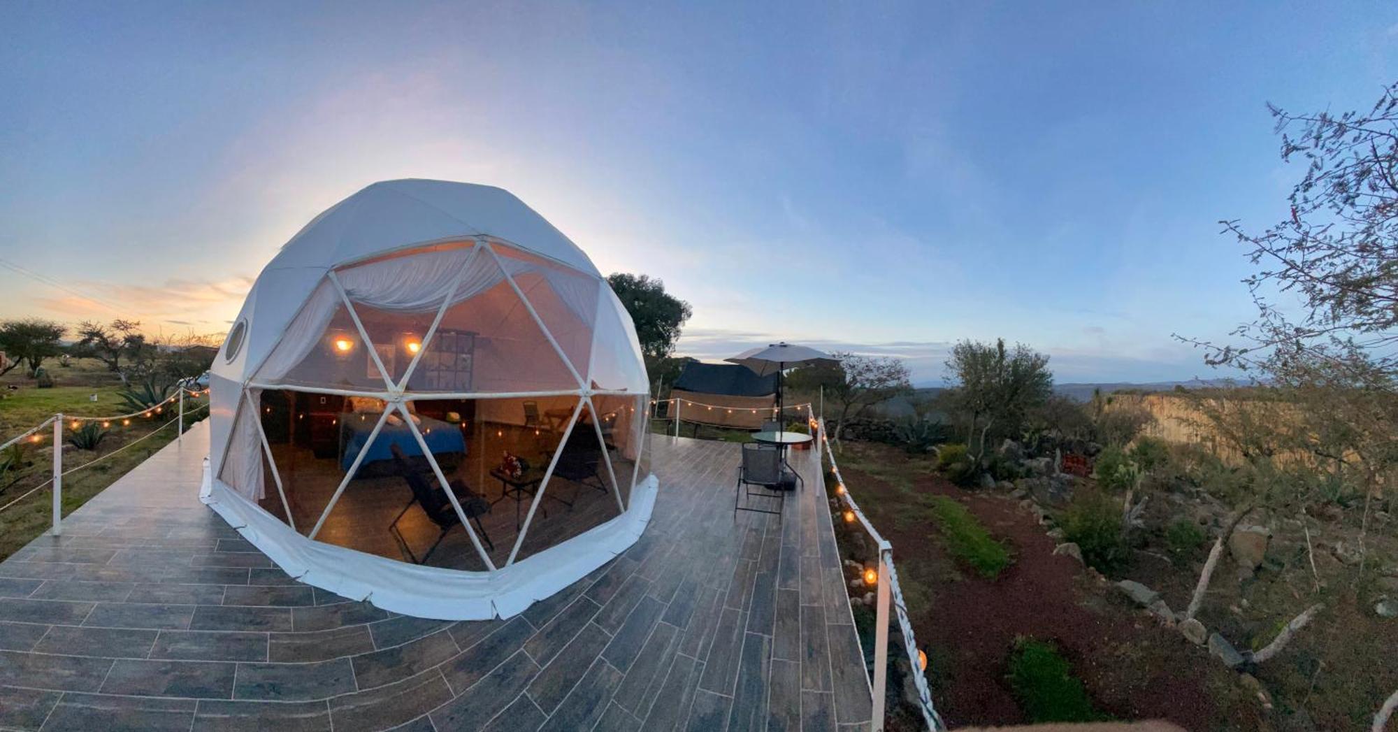 El Gato Glamping Con Vista A Prismas Basalticos Hotel Huasca de Ocampo Bagian luar foto