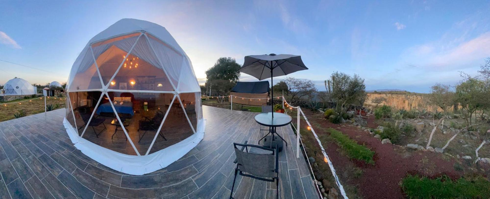 El Gato Glamping Con Vista A Prismas Basalticos Hotel Huasca de Ocampo Bagian luar foto