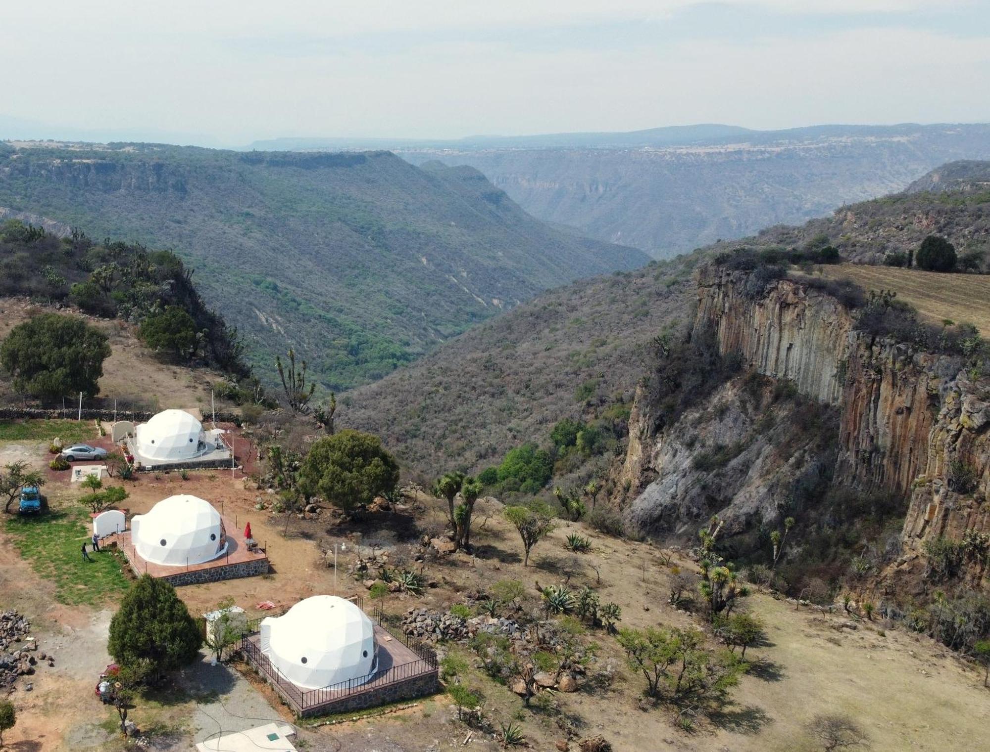 El Gato Glamping Con Vista A Prismas Basalticos Hotel Huasca de Ocampo Bagian luar foto